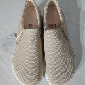 Birkenstock Oswego Sandcastle Canvas/Suede Size 12